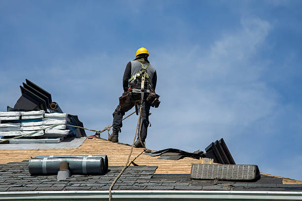 Professional Roofing technician working in Greenfield, MA